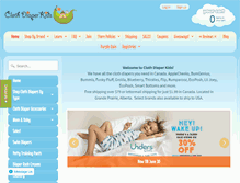 Tablet Screenshot of clothdiaperkids.com